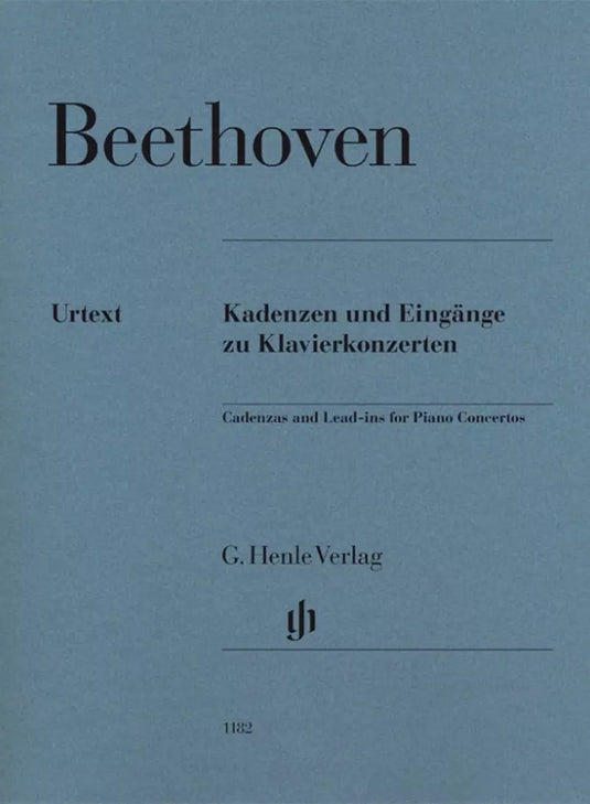 BEETHOVEN - CADENZAS AND LEAD-INS FOR PIANO CONCERTOS