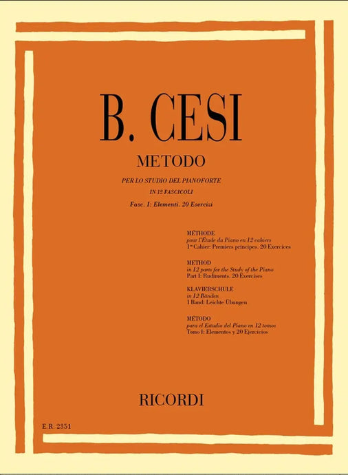 CESI - METODO - FASCICOLO I