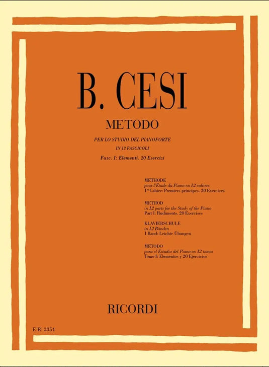 CESI - METODO - FASCICOLO I