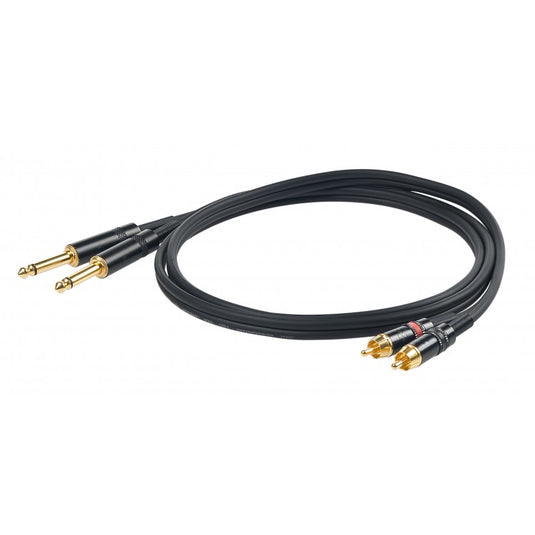 PROEL CHLP310LU3 CAVO 2 JACK 2 RCA 3Mt