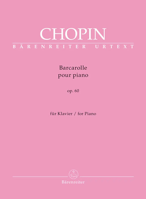 CHOPIN - BARCAROLLE FOR PIANO Op. 60