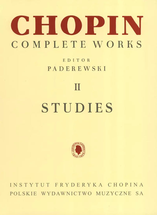 CHOPIN - Complete Works II: Studies (Paderewski)