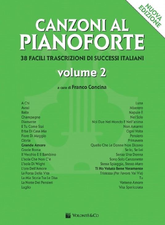 CONCINA - CANZONI AL PIANOFORTE vol. 2 (Nuova Edizione)