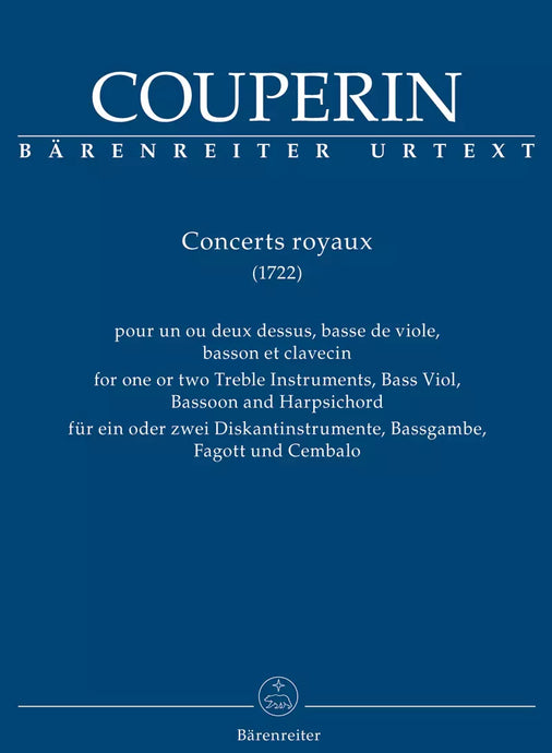 COUPERIN - Concerts Royaux for one or two Treble Instruments - Bass Viol - Bassoon and Harpsichord