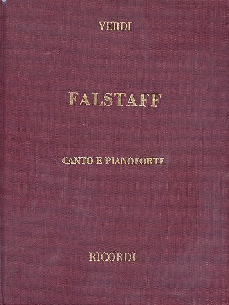 VERDI - FALSTAFF  - RICORDI (Copertina Rigida)