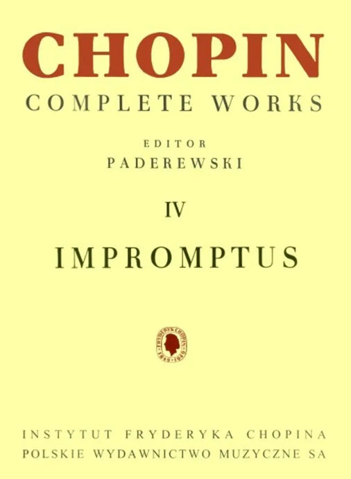 CHOPIN - Complete Works IV: Impromptus (Paderewski)