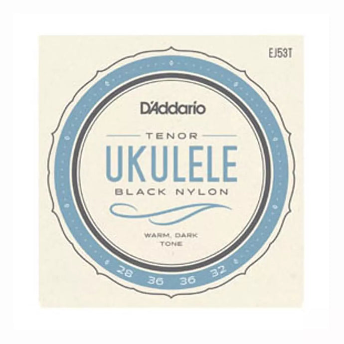 D’ADDARIO J53T UKULELE TENOR BLACK NYLON RECTIFIED