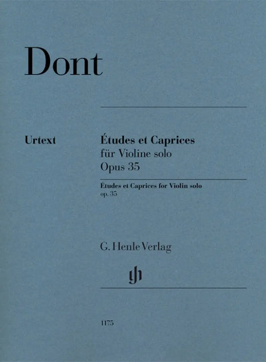 DONT - Études et Caprices for Violin solo op. 35