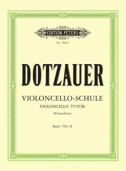 DOTZAUER - Violoncello-Schule Band II