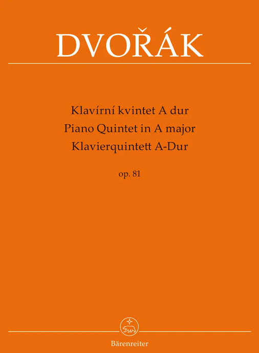 DVORAK - PIANO QUINTET IN A MAJOR OP. 81