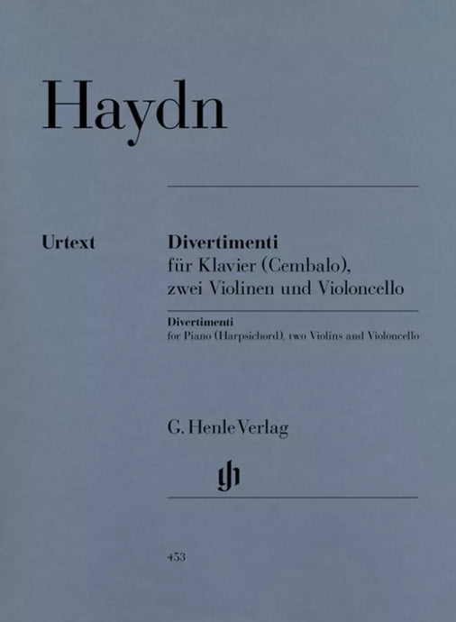 HAYDN - Divertimenti for piano (harpsichord) - 2 violins and violoncello