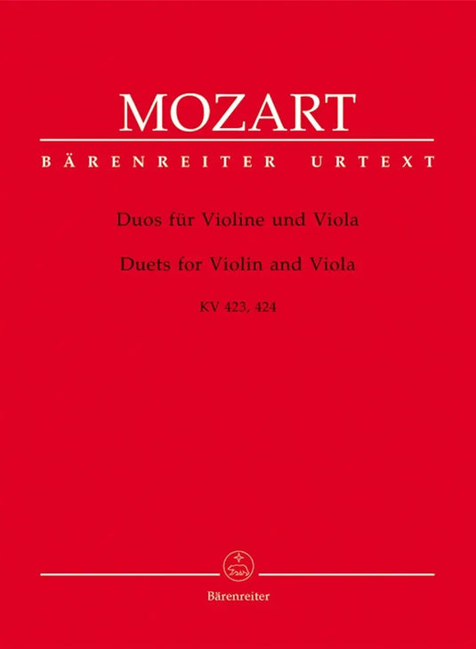MOZART - Duets For Violin and Viola KV423 KV424