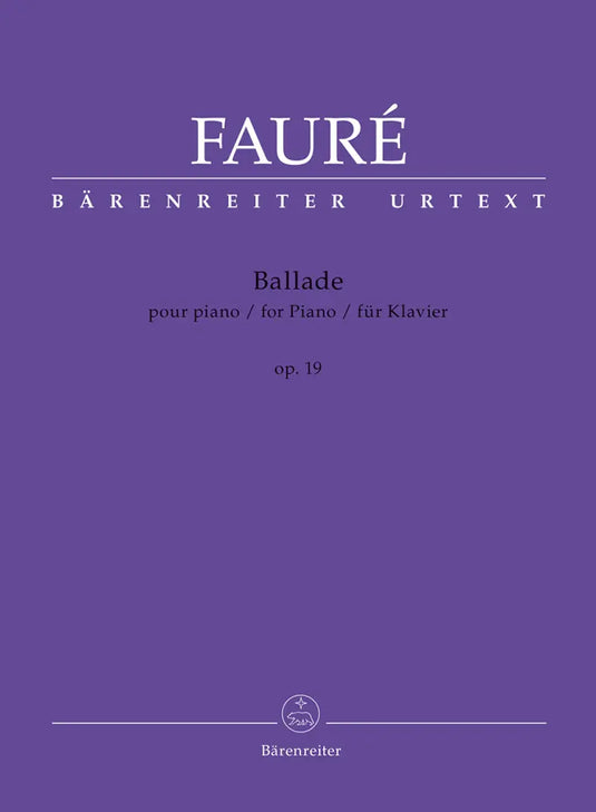 FAURE - Ballade for Piano op. 19