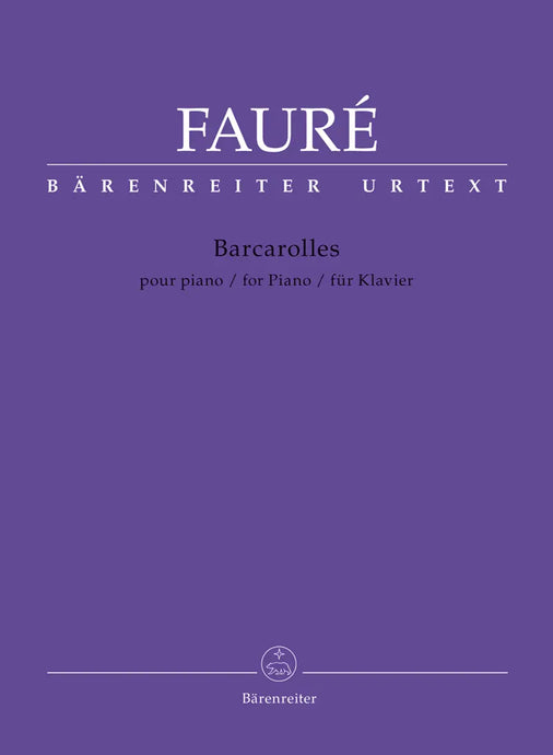 FAURE - Barcarolles for Piano