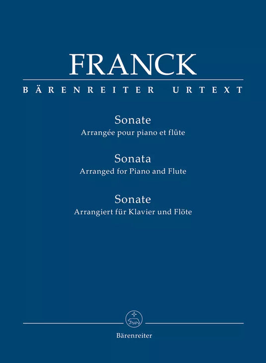 FRANCK - Sonata A Major - Arranged for Piano and Flute