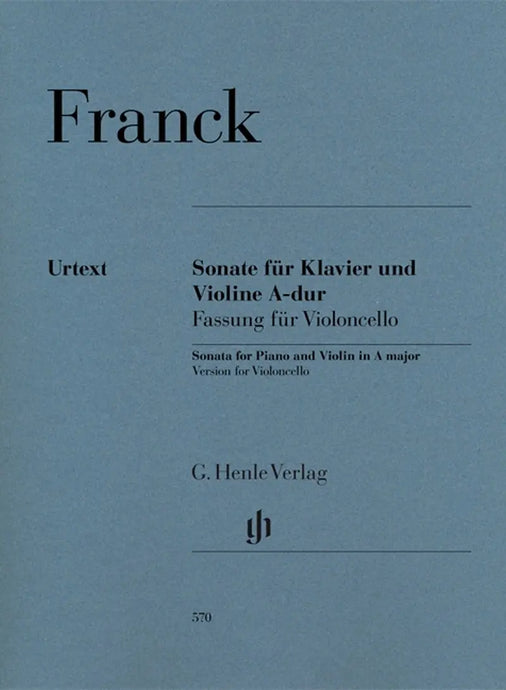 FRANCK - Sonata for Piano and Violin in A Major - Version for Violoncello