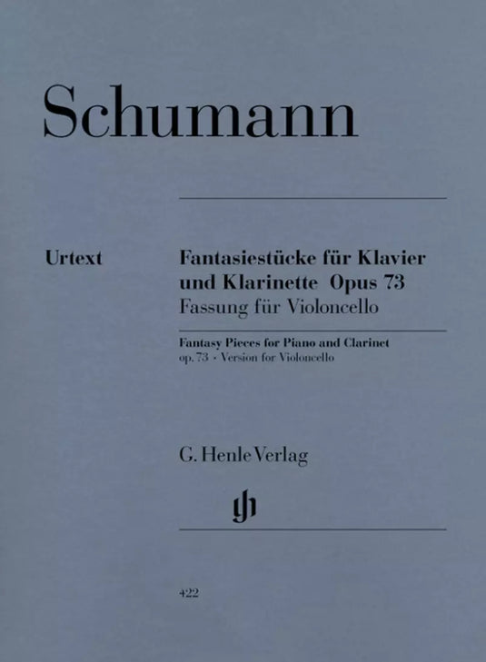 SCHUMANN - FANTASY PIECES OP. 73 for Piano and Clarinet (Version for Violoncello)