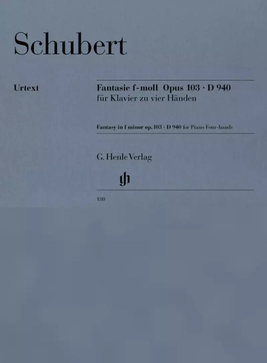 SCHUBERT - FANTASIA IN FA MINORE OP.103 - PIANO 4 MANI