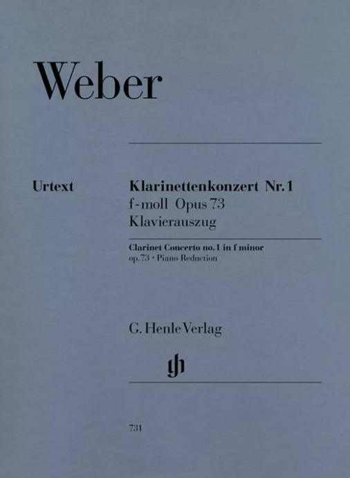 WEBER - Clarinet Concerto N.1 in F Minor Op.73 - Piano Reduction