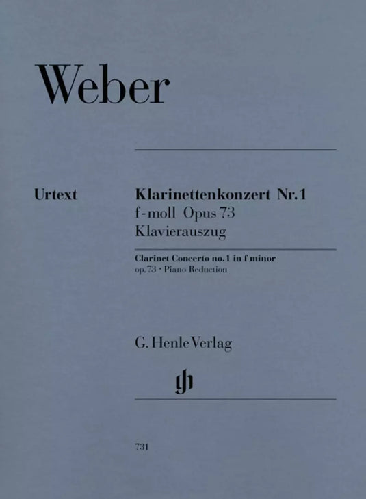 WEBER - Clarinet Concerto N.1 in F Minor Op.73 - Piano Reduction