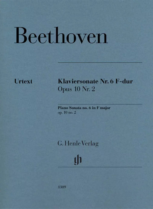 BEETHOVEN - PIANO SONATA N. 6 F MAJOR OPUS 10 No. 2