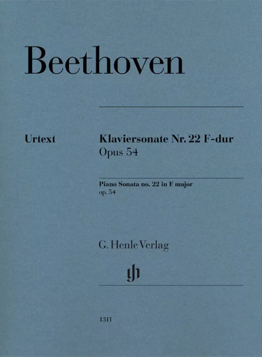 BEETHOVEN - PIANO SONATA IN F MAJOR  OP.54