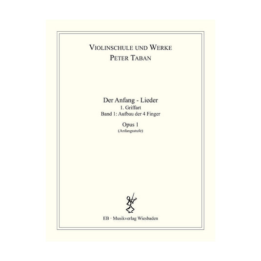 DER ANFANG LIEDER OPUS 1 PER VIOLINO