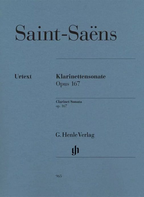 SAINT-SAËNS - Clarinet  Sonata Op. 167