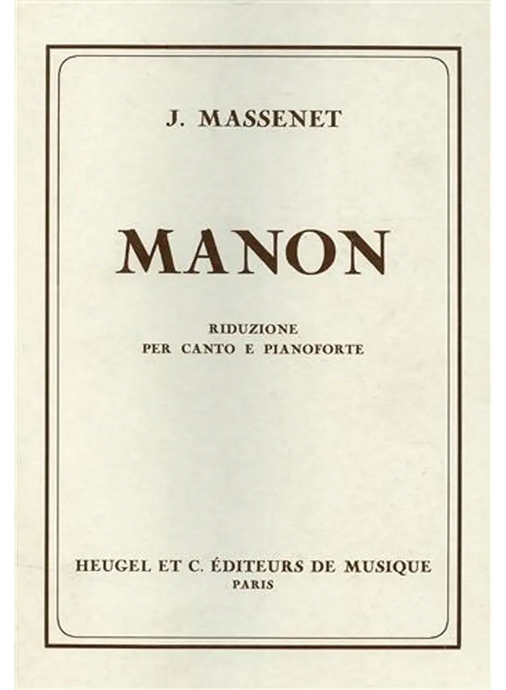 MASSENET - MANON - SONZOGNO