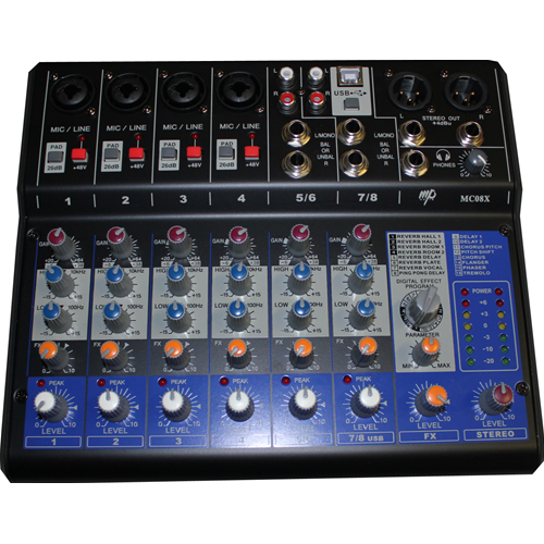 MP AUDIO MIXER MC08X