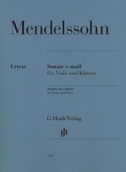 MENDELSSOHN - Sonata in C min For Viola