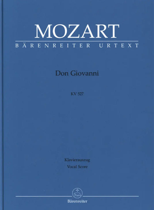 MOZART Don Giovanni (Copertina Rigida) Barenreiter CECCHERINIMUSIC