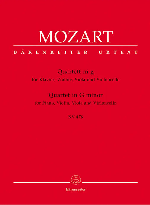 MOZART - QUARTET IN G minor KV 478