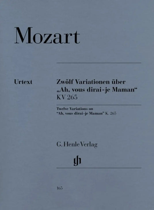 MOZART - TWELVE VARIATIONS ON 