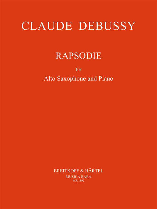DEBUSSY - RAPSODIE ALTO SAX & PIANO