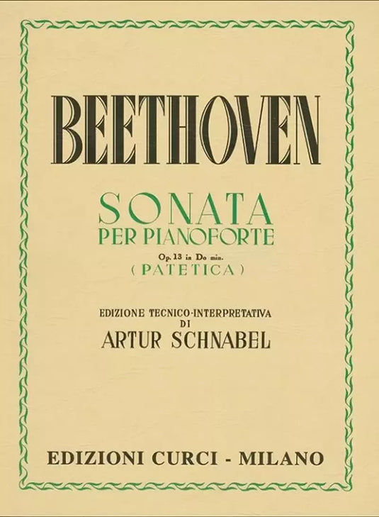 BEETHOVEN - SONATA PER PIANOFORTE OPUS 13 "PATETICA"