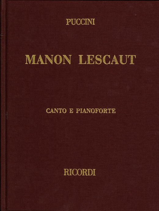 PUCCINI - MANON LESCAUT - HARDCOVER