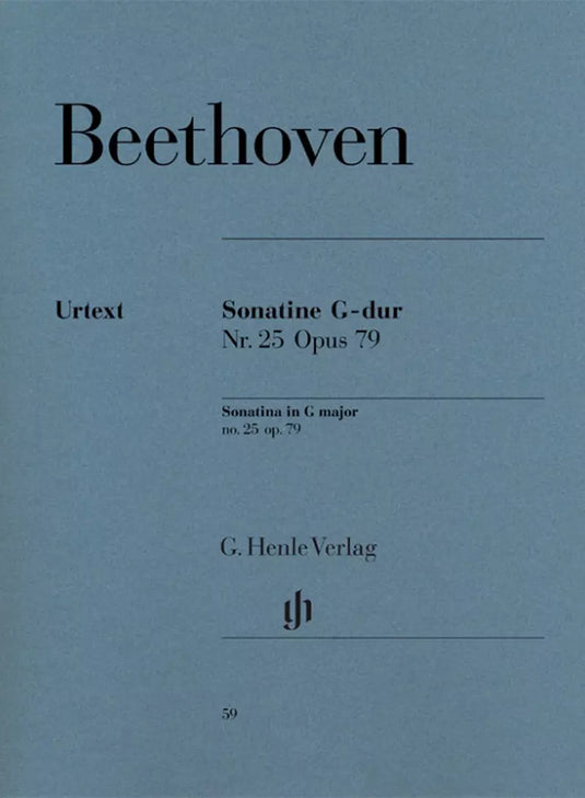 BEETHOVEN - SONATINE G-dur nr.25 opus 79