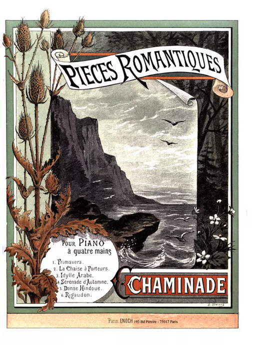 CHAMINADE - 6 PIECES ROMANTIQUES OP.55 - PIANO A 4 MANI