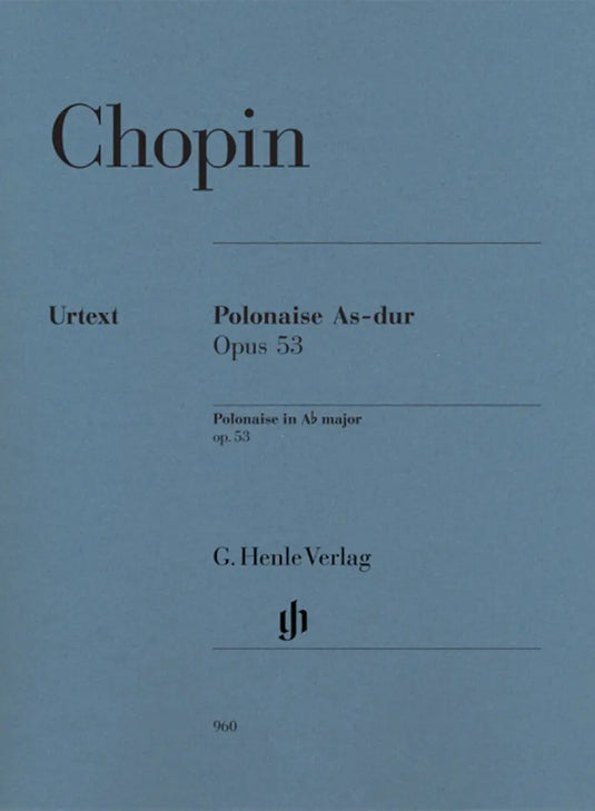 Chopin - Polonaise In A Flat Op.53 - Henle Urtext