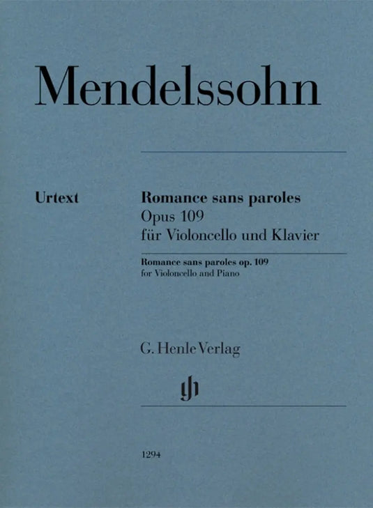 MENDELSSOHN - Romance sans paroles op. 109