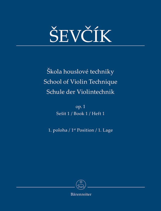 SEVCIK - SCHOOL OF VIOLIN TECHNIQUE OP.1 PARTE 1 (BARENREITER)