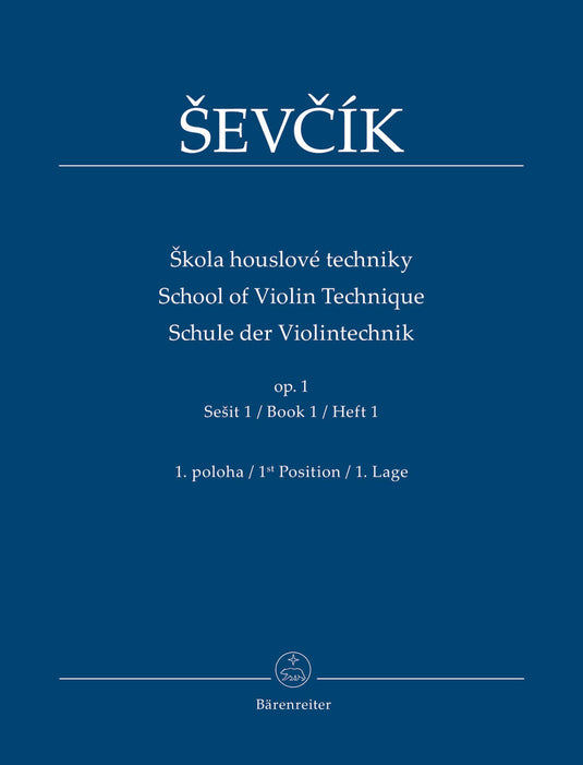 SEVCIK - SCHOOL OF VIOLIN TECHNIQUE OP.1 PARTE 1 (BARENREITER)