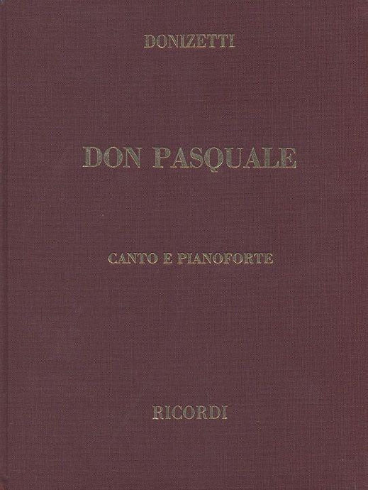 DONIZETTI - Don Pasquale - Hard Cover