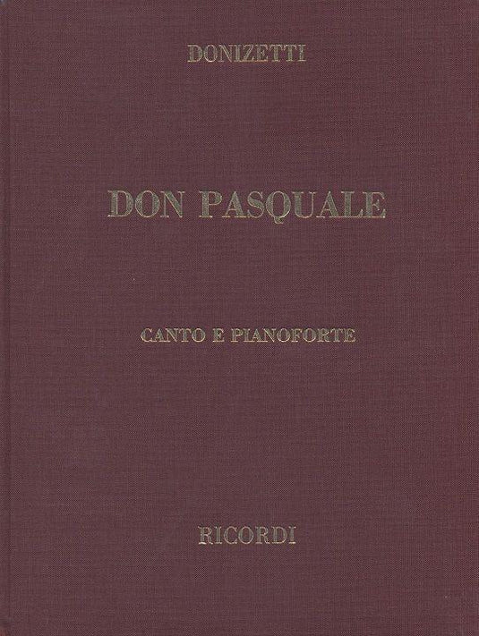 DONIZETTI - Don Pasquale - Hard Cover