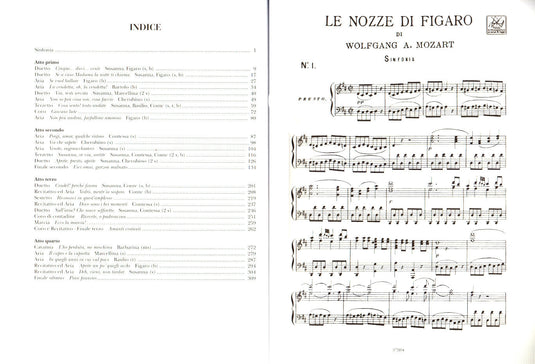 MOZART - Le Nozze Di Figaro - Ed.Ricordi - Hard Cover