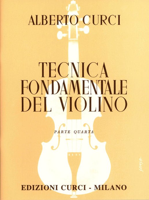 CURCI - TECNICA FONDAMENTALE DEL VIOLINO 4