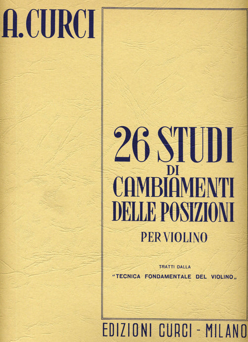 CURCI - 26 STUDI DI CAMBIAMENTI DELLE POSIZIONI