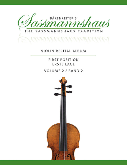 SASSMANNSHAUS - VIOLIN RECITAL ALBUM FIRST POSITION