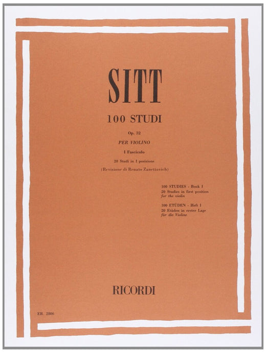 SITT - 100 STUDI OP.32 - FASCICOLO 1